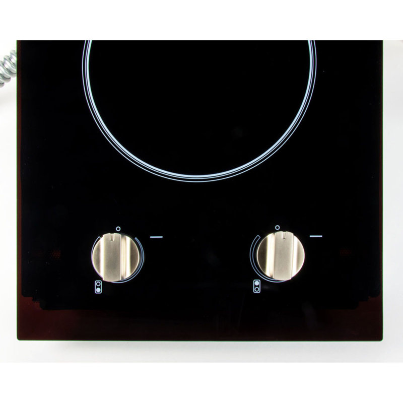 12-in. 120v Built-in Electric Radiant 2-burner Cooktop, 120