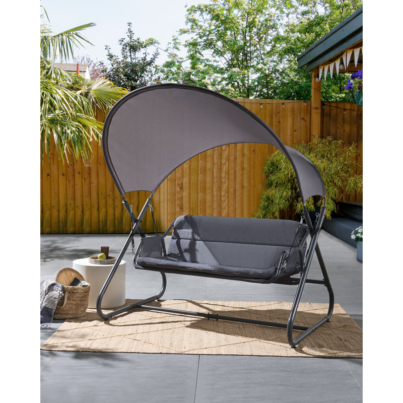 Patio Swing SOLAGNA Metal , Dark Grey