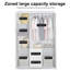 Rangement à vêtements autoportant 74 po 3 portes