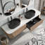 Meuble-lavabo mural 72 po avec comptoir en marbre-2012346974