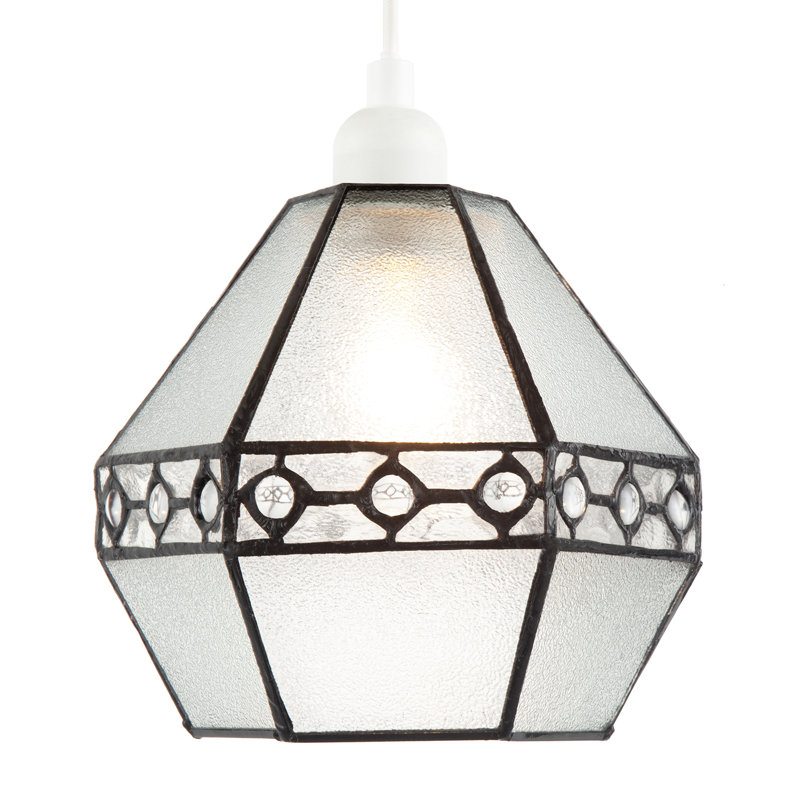 19cm H Glass Novelty Pendant Shade ( No Direct Attachment Method ) in Black