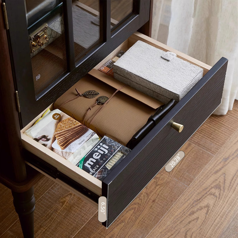 Black Solid wood Display Cases