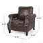 CLUB CHAIR, chaise en similicuir