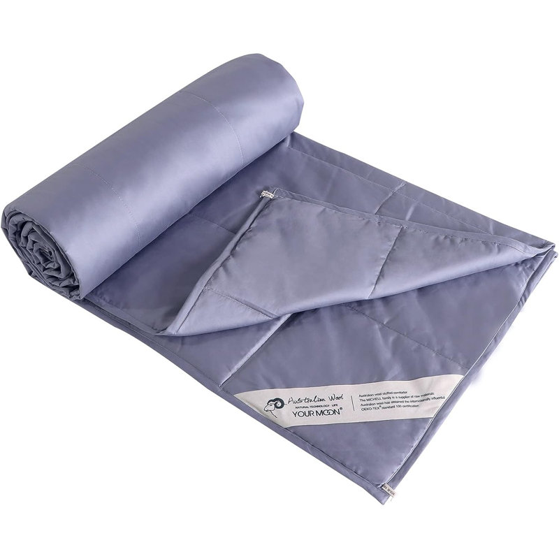 Housse et couette 100% coton, Housse de couette pour grand lit, gris