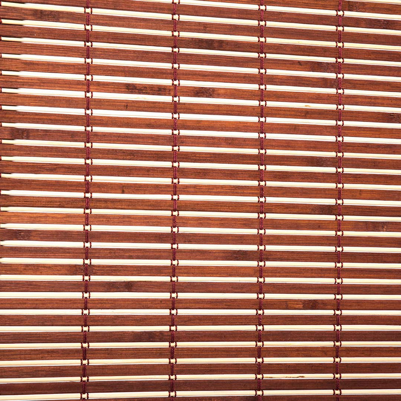 Semi Sheer Wood Roll-Up Blind, 1X2, Osaka