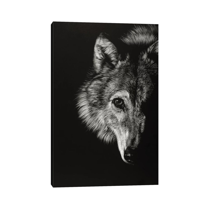 Black Glimpse III 1 Piece Wrapped Canvas Wall Art, 101.60cm H x 66.04cm W