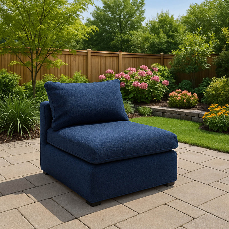Fauteuil modulaire d'extérieur Patioflare Lanai, bleu, Bleu