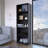 Black 5-Shelf Bookcase-1391197485