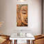 Bouddha en bois sculpté 3 pièces-92829580