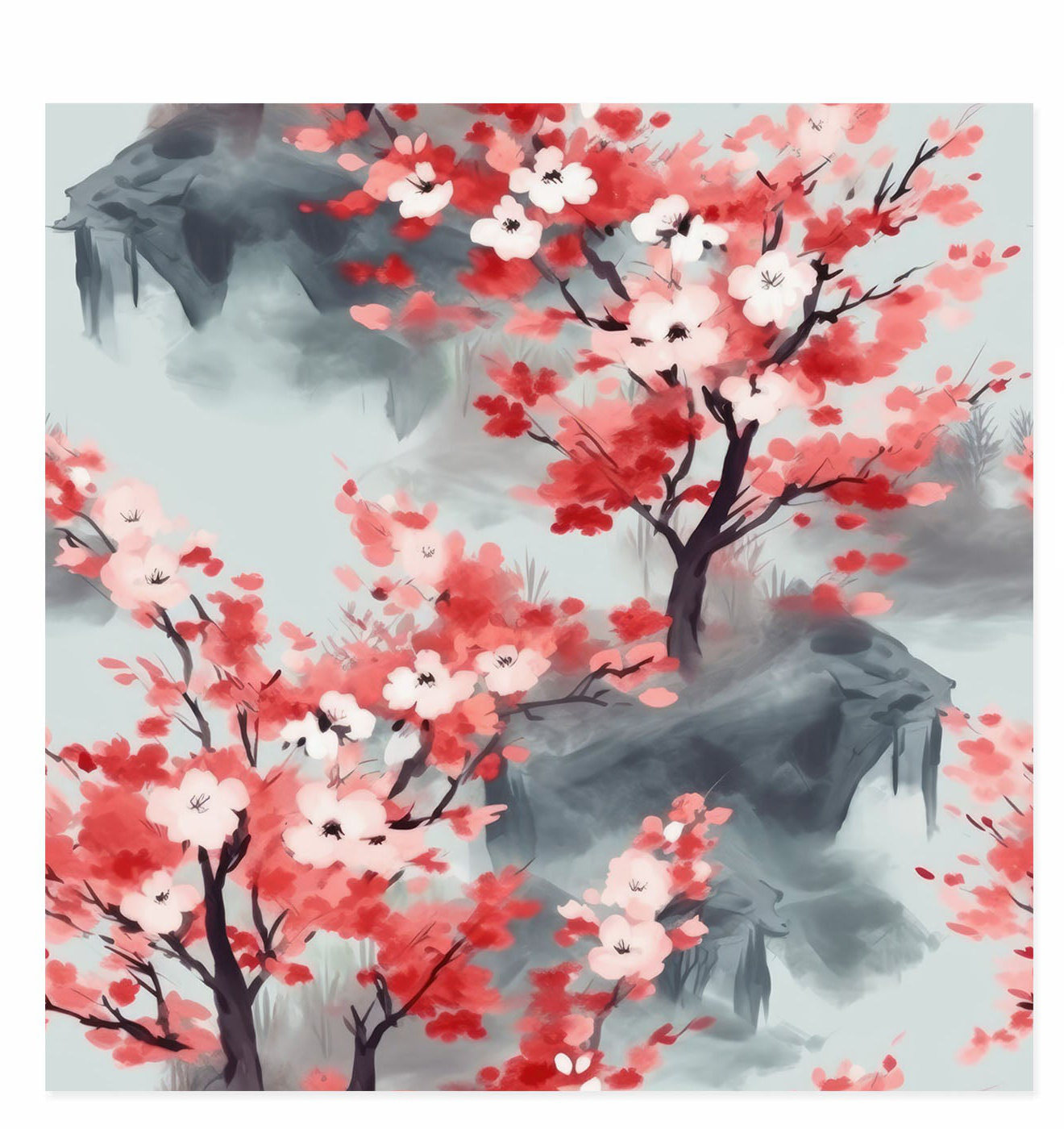 Winston Porter Botanical Japanese Cherry Blossom Tree VIII Asian ...