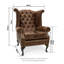 Maritschnik Upholstered Wingback Chair with Footstool-1720411801
