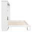 Lit escamotable pleine grandeur avec lumière DEL, armoire murale pliable et dissimulée, blanc et brun-1571677017-1571676998