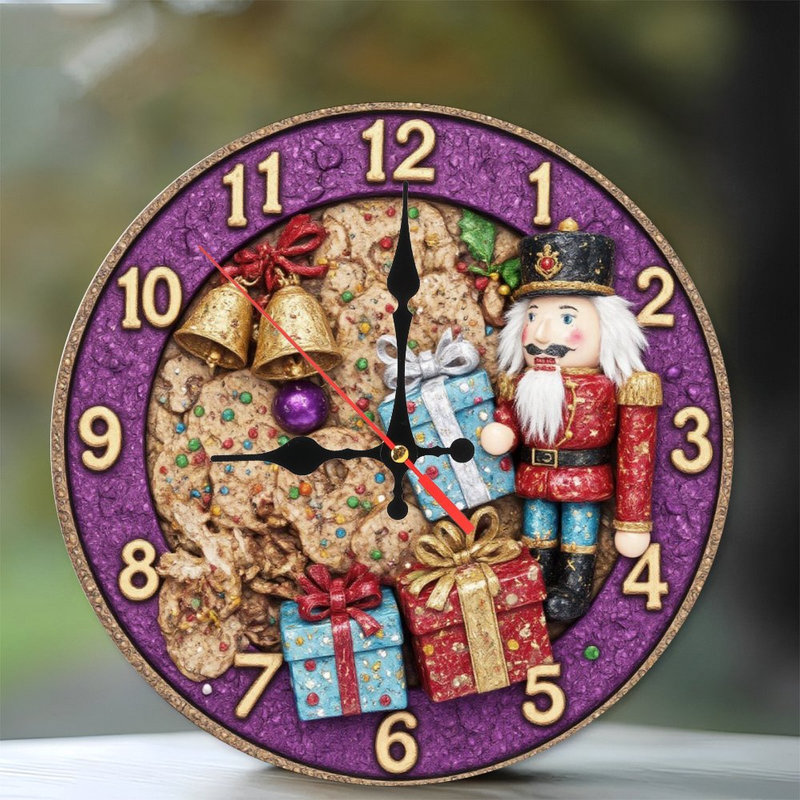 Horloge de Noël-Casse-noisette-Cadeaux-Cloches