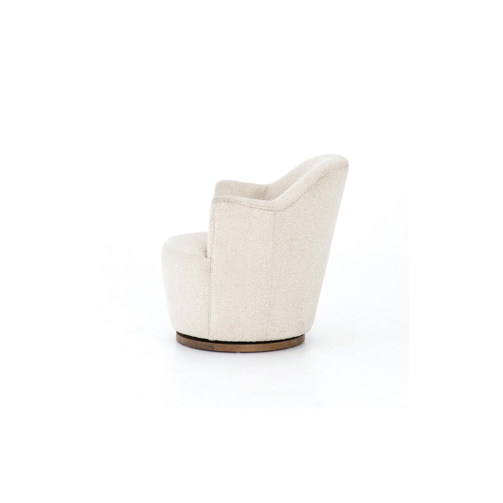 Corson Swivel Accent Chair, Knoll Natural Boucle