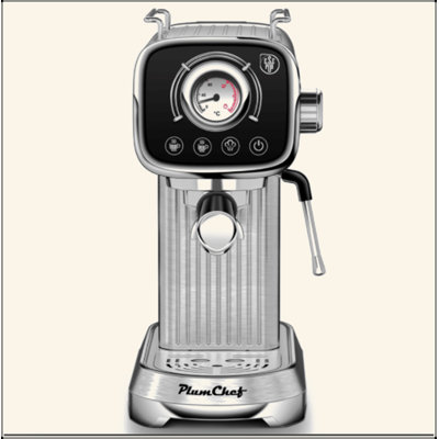 20Bar Compact Italian Coffee Machine With Milk Frother, Dual-Lens Option, 1350W Semi-Automatic Coffee Maker With A 1.5L Water Tank ESE Pod Compatibility, Temperature Display, Removable