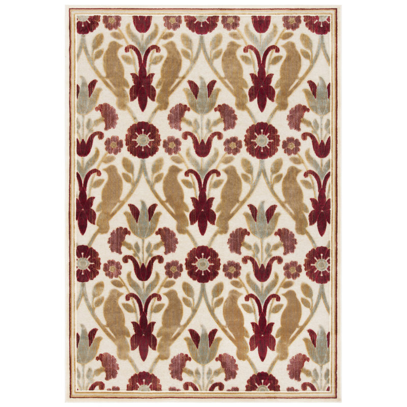 Elana Performance Floral Rug, Rectangle 2'7" x 4'