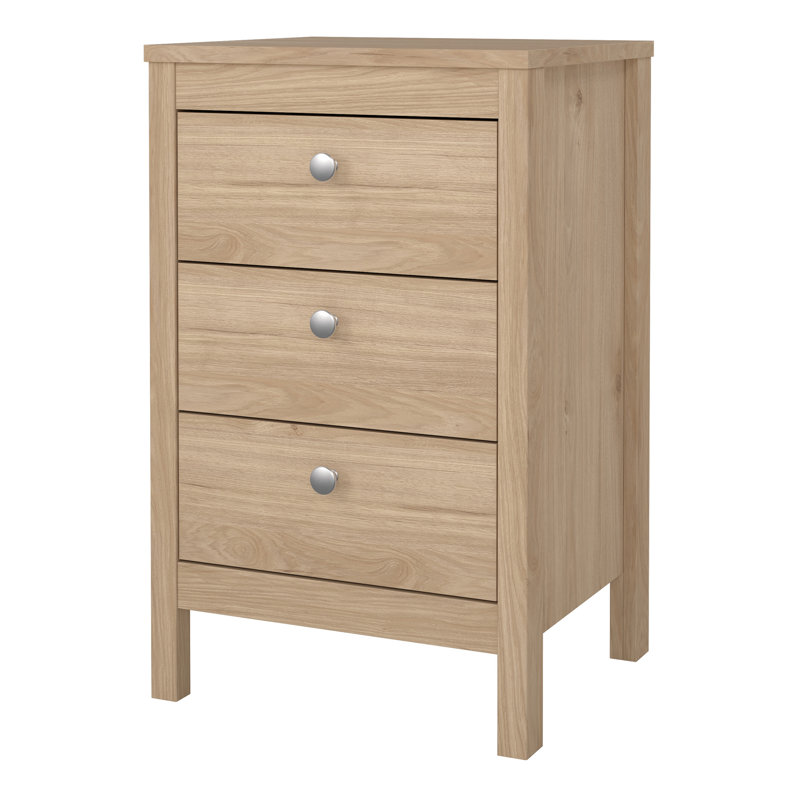 Reeni 43.8cm W Manufactured Wood Bedside Table, Brown