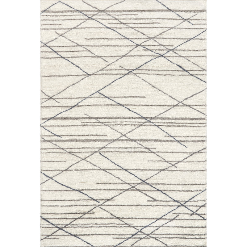 Kallas Machine Washable Wool Area Rug, Rectangle 4' x 6'