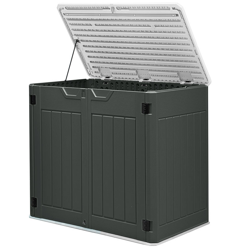 4.5 ft. W x 2.8 ft. D Resin Storage Shed, Black