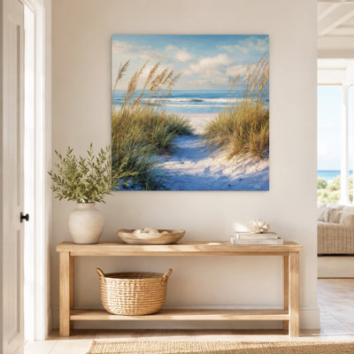 Golden Path to the Sea - Coastal Boardwalk, reproduction sur toile