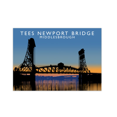 Tees Newport Bridge Middlesbrough 1 Piece Wall Art
