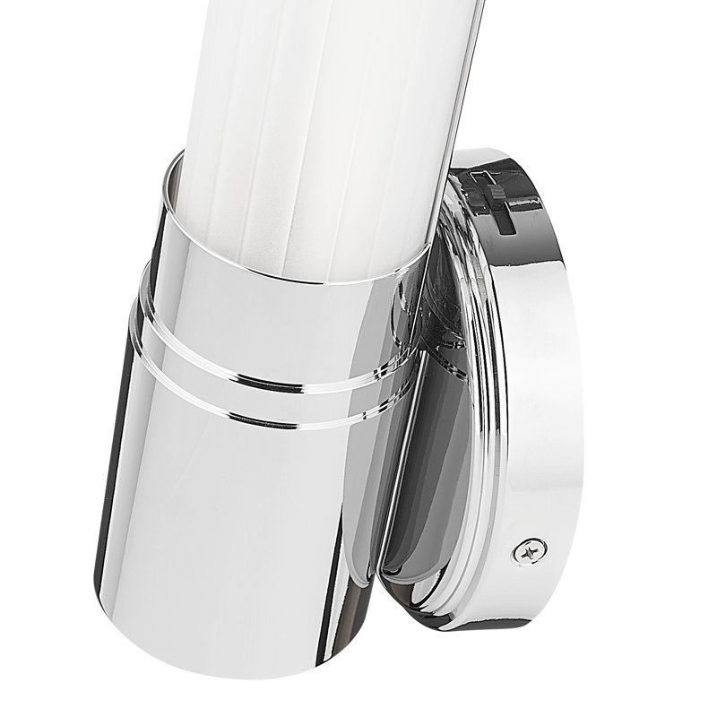 Cochran 1 Light Wall Sconce in Brushed Nickel, Chrome