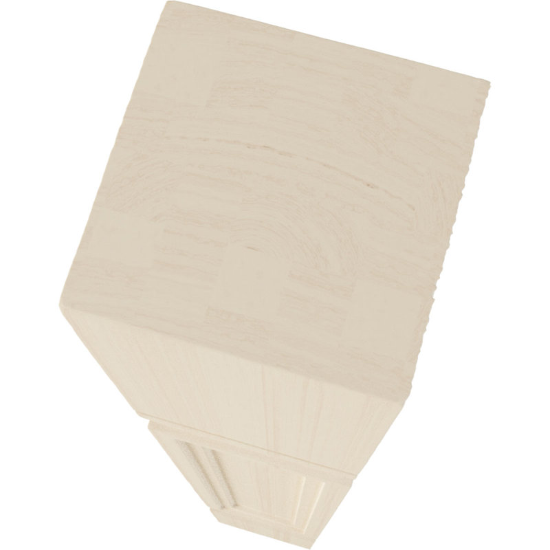 Kent 35.5" Unfinished Rubberwood Raised Panel Cabinet Column