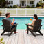 Chaise Adirondack pliable en PEHD Clitheroe-853823995