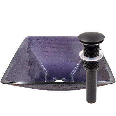 Ensemble de vasque de salle de bain en verre,