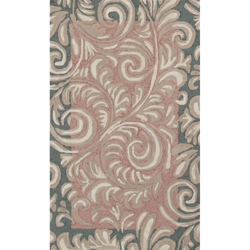 Tapis cachemire recyclé touffeté à la main Chantilly, 3 pi x 5 pi