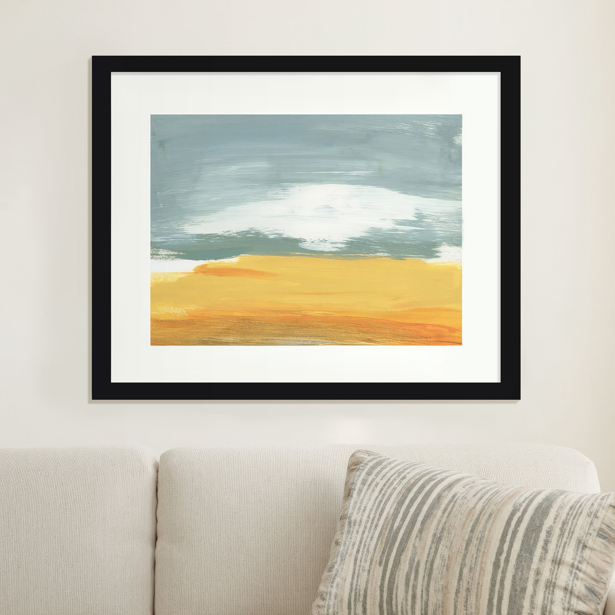 Winter Desert by Bronwyn Baker, Black Framed Paper, 33" H x 41" W