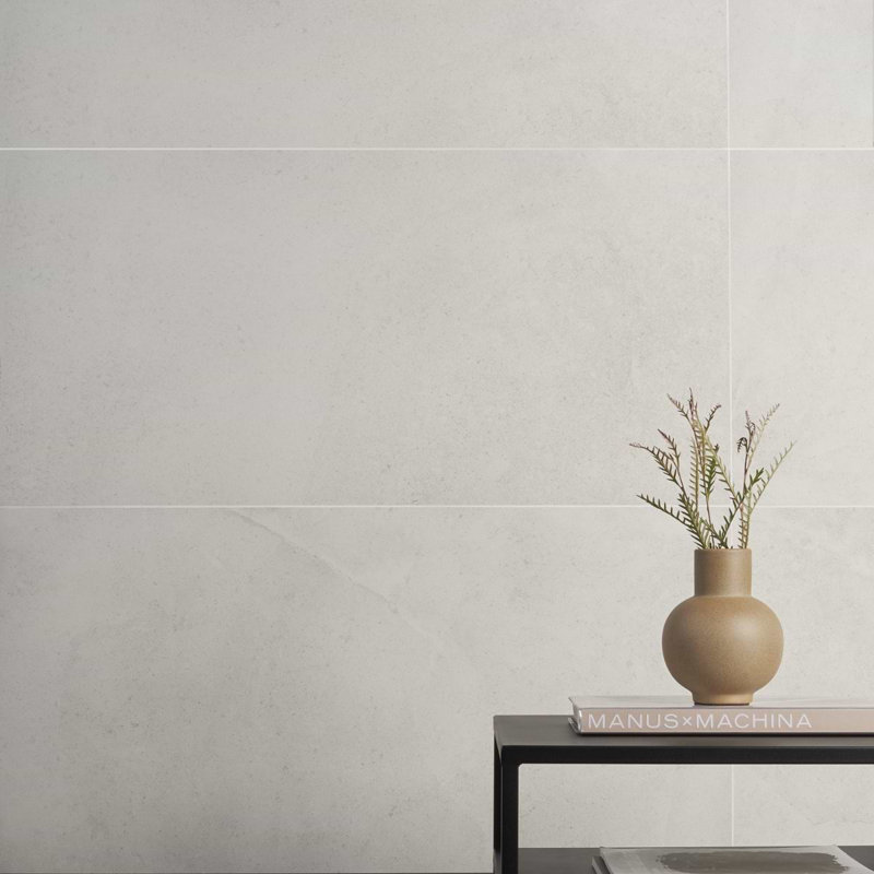 New Rock Tortora 24X48 Matte Porcelain Tile, Perla White