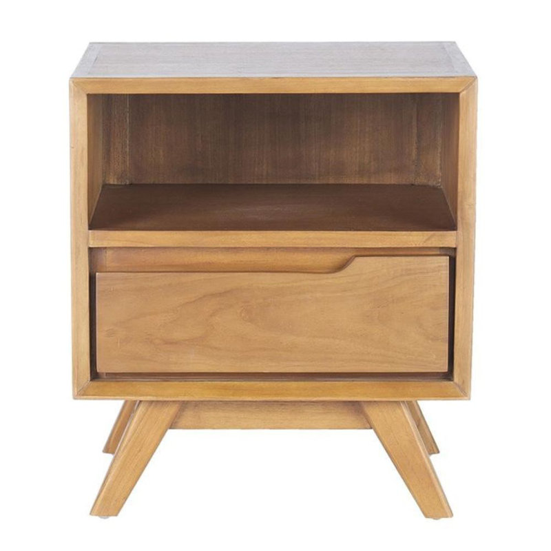 Clerkin Solid Wood End Table