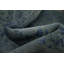 Tapis oriental moderne abstrait à motif abstrait bleu subtil 3 x 6