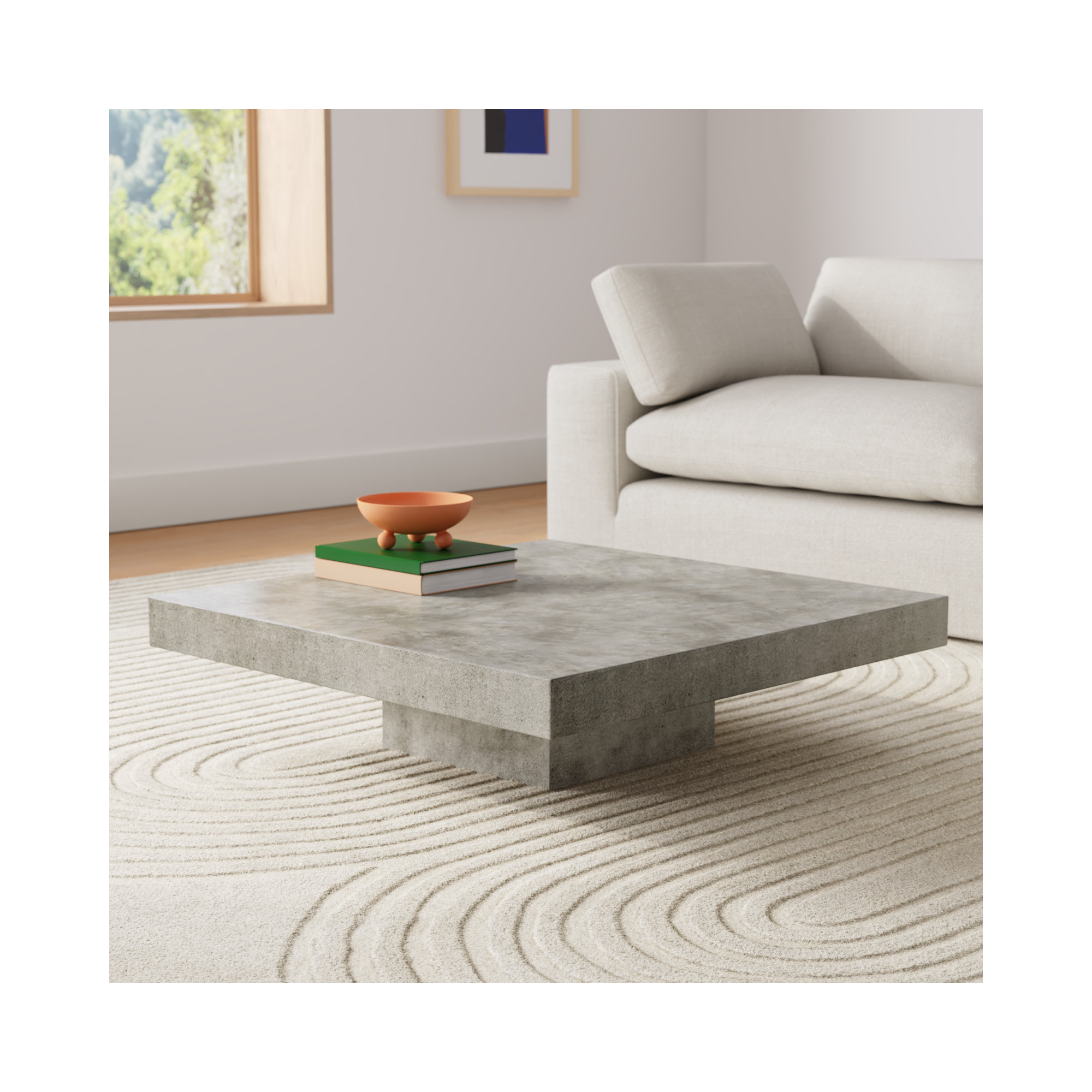 Dove Pedestal Coffee Table