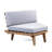 V Shaped 4-Piece Sofa Set-Gray