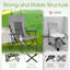 Chaise d'extérieur pliante grise-227377242