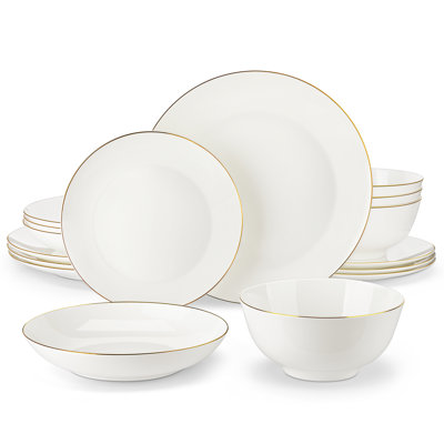 16 Piece Bone China Dinnerware Set - Service for 4