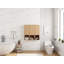 36-Inch Wall-Mounted Side Cabinet With 3 Soft Closing Door & Open Storage For Small Bathroom, Study, Storage Room