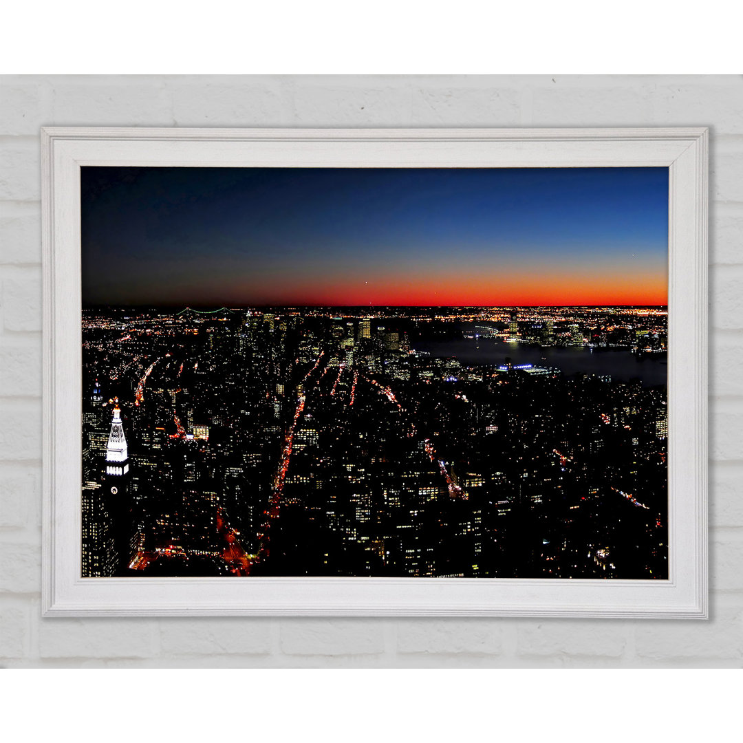 Empire State Building leuchtet - Druck