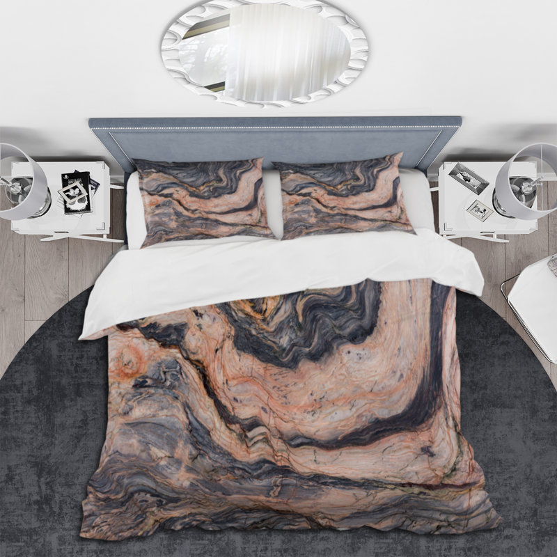 Sand Stone Landscape - Modern Duvet Cover Set - Microfiber Polyester, Twin Duvet Cover + 1 Standard Sham