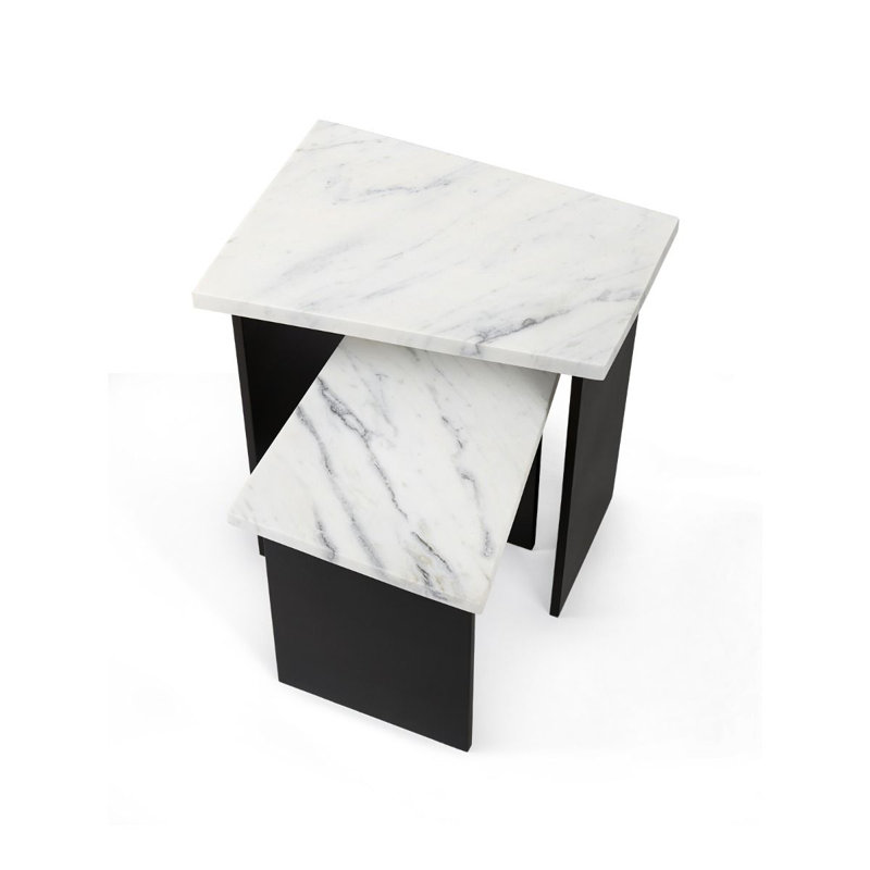 Lynnes Marble Nesting End Table