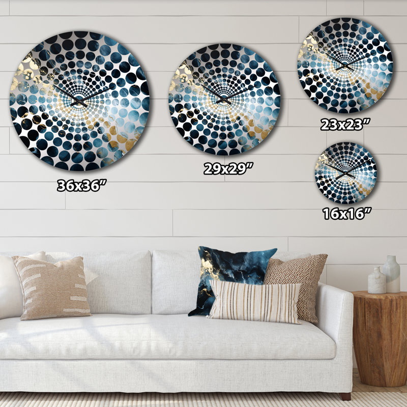 Bilus - Horloge murale abstraite en marbre, Petit