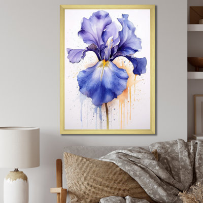 Impression sur toile mauve, gris et iris II