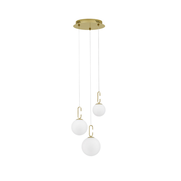 3 - Light Gold LED Cluster Pendant