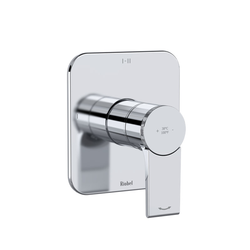 Garniture thermo-équilibrée 1/2 "avec 3 fonctions Fresk, Chrome