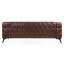 Traditionnel, largeur de 83,44 pouces, coussin amovible, accoudoirs carrés en fer à 3 places, coussins, unité centrale brun foncé, pieds, conception sophistiquée-1896354401
