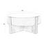 42 po Table basse ronde avec 2 tables de bout