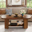 Pedestal Coffee Table with Storage