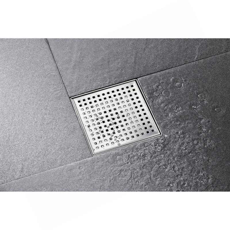6 Inch Grid Shower Floor Drain With Flange